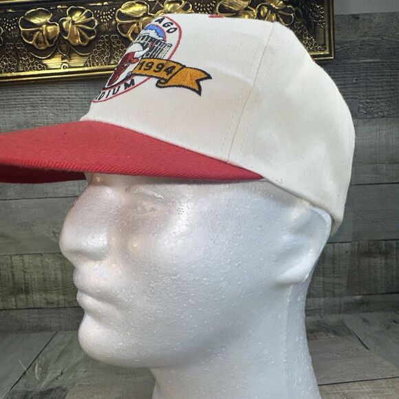 Vintage Chicago Bulls 1994 Snapback Hat Chicago Stadium Rare - Picture 12 of 16